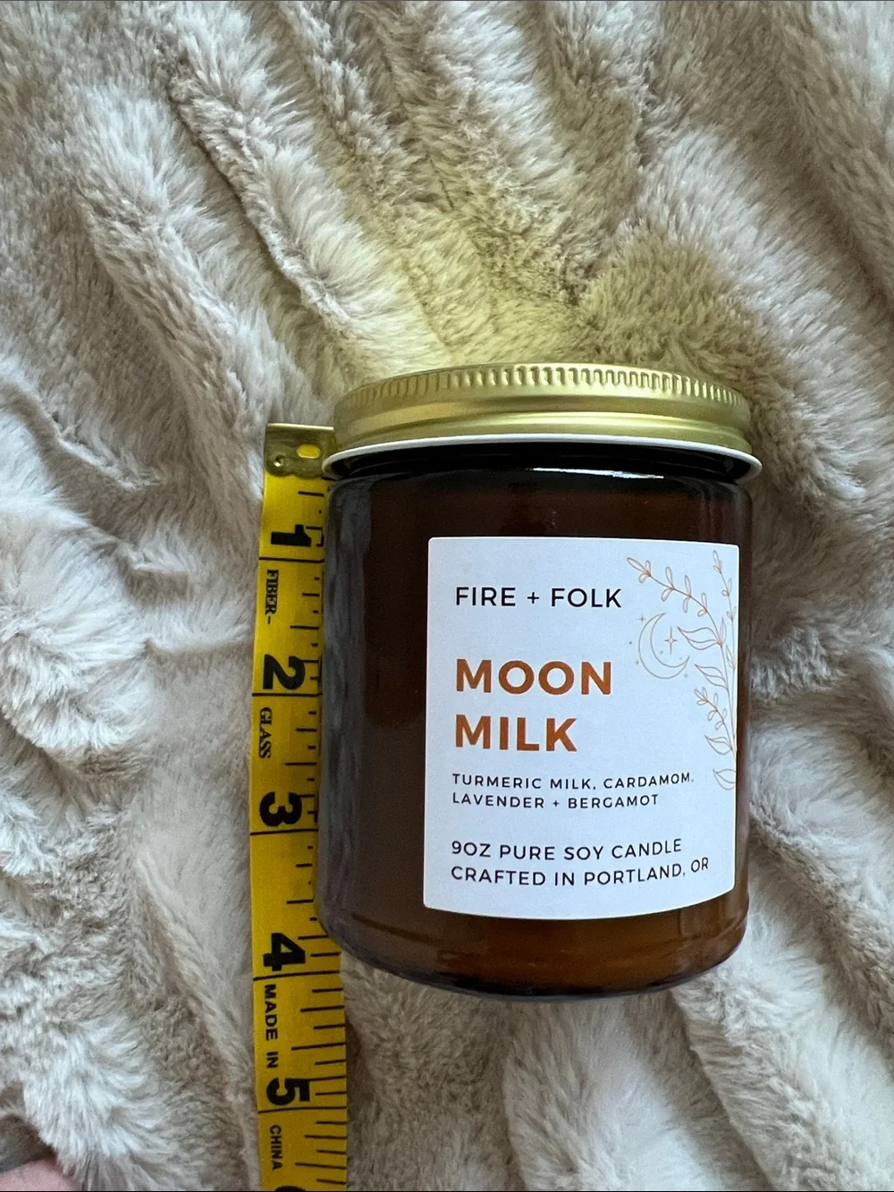 2 for $30 🕯️💛 Fire + Folk “Moon Milk” Soy Candle • 9oz